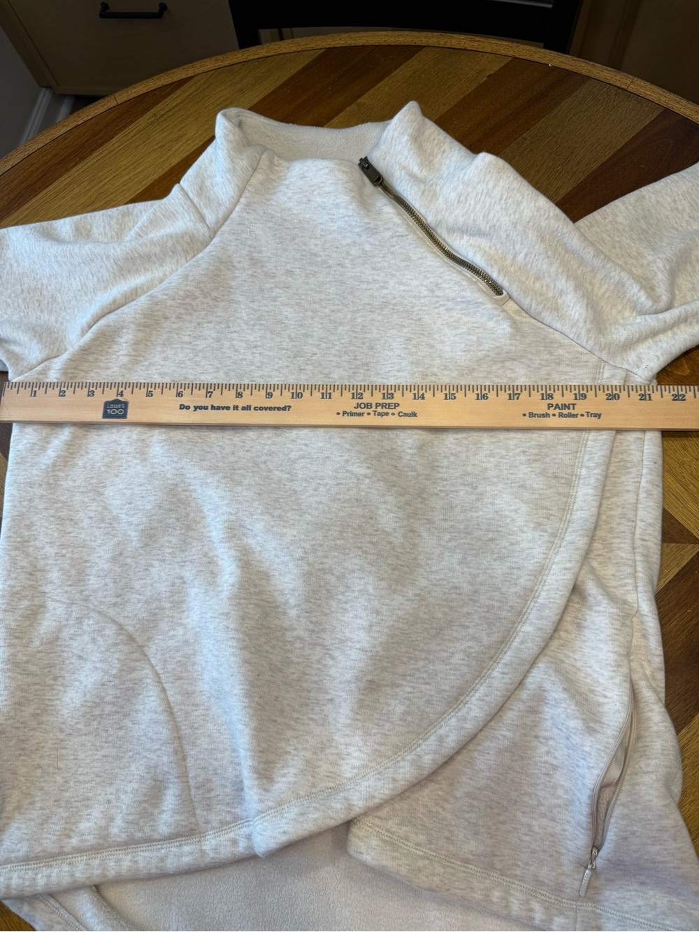 Athleta Cozy Karma Asymmetrical Pullover Fleece Large - Picture 11 of 12